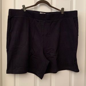 Brand new with tags black knit pull on shorts by Lands’ End size 3X